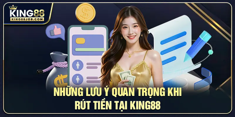 Những lưu ý quan trọng cần nhớ khi rút tiền tại King88